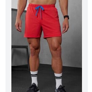 Fabletics The One Lined Short  5” in Cherry Pop Red - Size S
